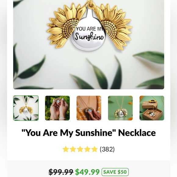 You are my sunshine necklace - Picture 1 of 4